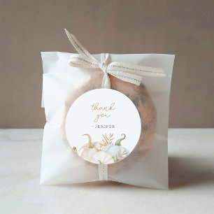 Little Pumpkin Baby Shower Thank You Treat Labels