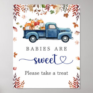 Little Pumpkin Baby Shower Treat Sign