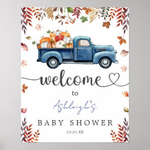 Little Pumpkin Baby Shower Welcome Sign