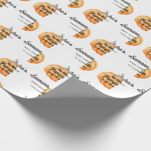 Little Pumpkin Baby Shower Wrapping Paper