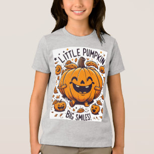 "Little Pumpkin, Big Smiles Tri-Blend Shirt