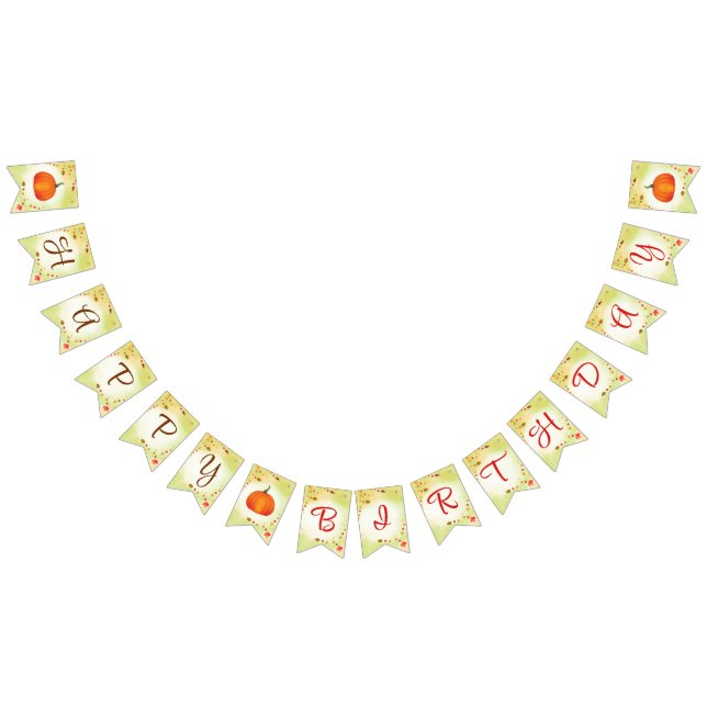 Little Pumpkin Birthday Bunting (All)