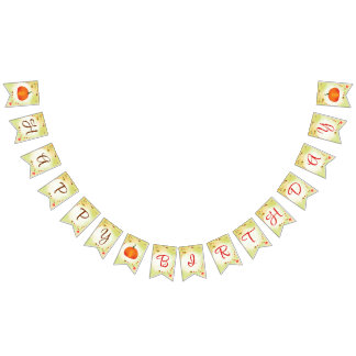 Little Pumpkin Birthday Bunting Bunting