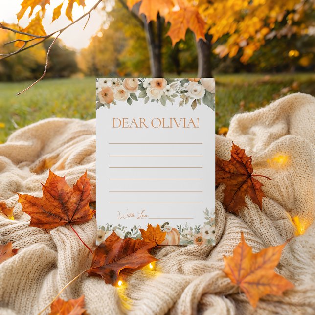 Little Pumpkin Birthday Time Capsule Card (Creator Uploaded)