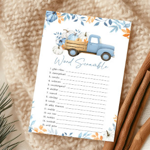 Little Pumpkin Blue Truck Word Scramble Game