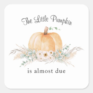 Little Pumpkin Boho Baby Shower Stickers