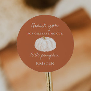 Little Pumpkin Boho Fall Baby Shower Favour Tags