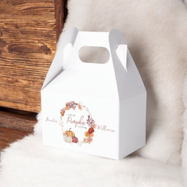 Little Pumpkin Boho Gender Neutral Baby Shower Favour Box (Creator Uploaded)