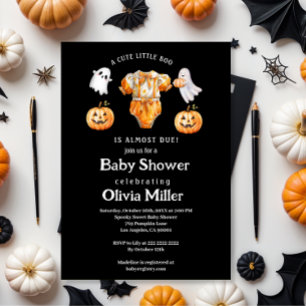 Little Pumpkin Boo – Halloween Baby Shower  Invitation