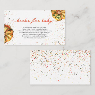 Little pumpkin books for baby enclosure card