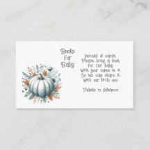 Little Pumpkin Books for Baby Enclosure Card