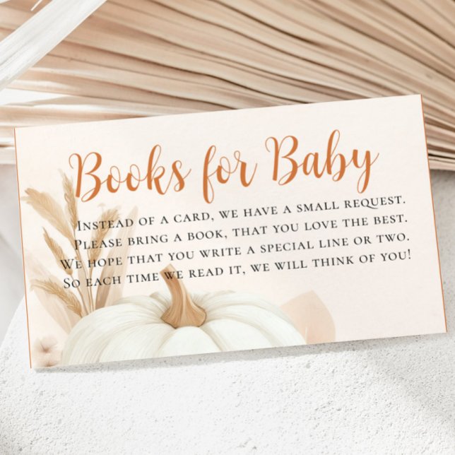 Little Pumpkin Books for Baby Shower Enclosure Card (Little Pumpkin Books for Baby Shower Enclosure Card)