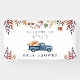 Little Pumpkin Boy Baby Shower Banner
