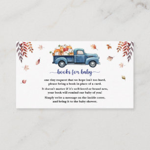 Little Pumpkin Boy Baby Shower Books For Baby Enclosure Card