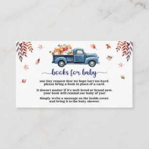 Little Pumpkin Boy Baby Shower Books For Baby Enclosure Card