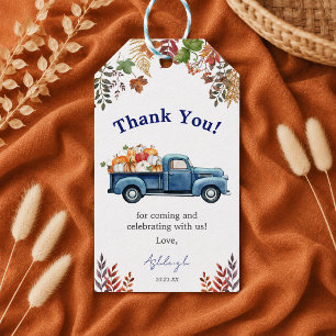 Little Pumpkin Boy Baby Shower Gift Tags