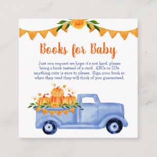 Little Pumpkin Boy Books for Baby Enclosure Card