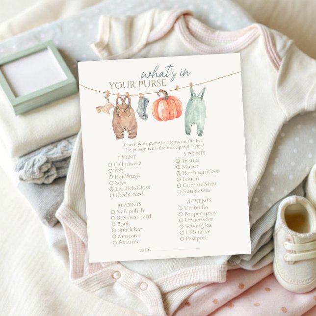 Little Pumpkin Boy Clothes What in your Purse Game (Creator Uploaded)