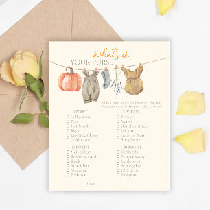 Little Pumpkin Clothes Whats in your Purse Game