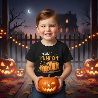 Little Pumpkin Cute Halloween Pumpkin Design T-Shirt