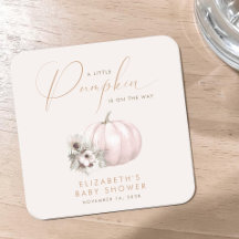 Little Pumpkin Fall Baby Girl Shower