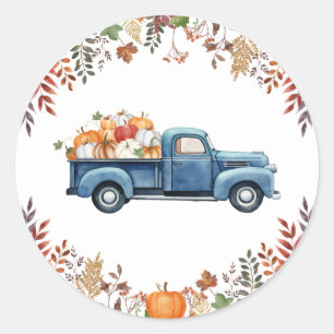 Little Pumpkin Fall Baby Shower Label Stickers