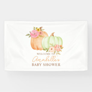 Little Pumpkin Fall Baby Shower Personalised Banner