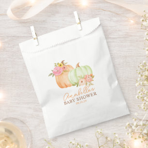 Little Pumpkin Fall Baby Shower Personalised Favour Bags