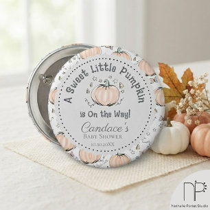 Little Pumpkin Fall Baby Shower Pin