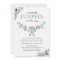 Little Pumpkin Fall Blue Floral Boy Baby Shower