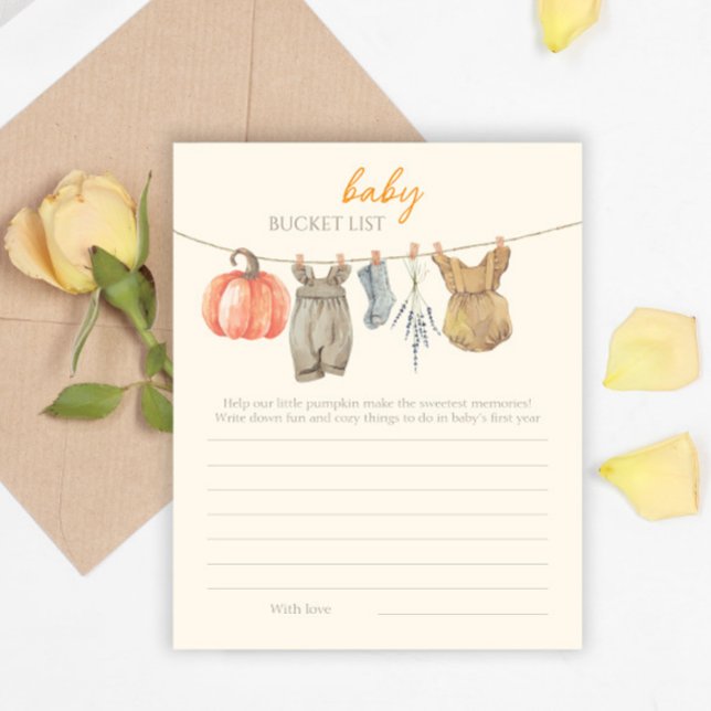 Little Pumpkin Fall Clothes Girl Baby Bucket List (Creator Uploaded)