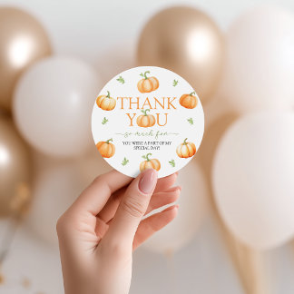 Little Pumpkin Fall Favour Thank You Tag