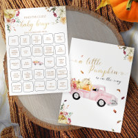 Little Pumpkin Fall Find The Guest Baby Bingo Game