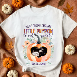 Little Pumpkin Fall Pregnancy Reveal Ultrasound T-Shirt