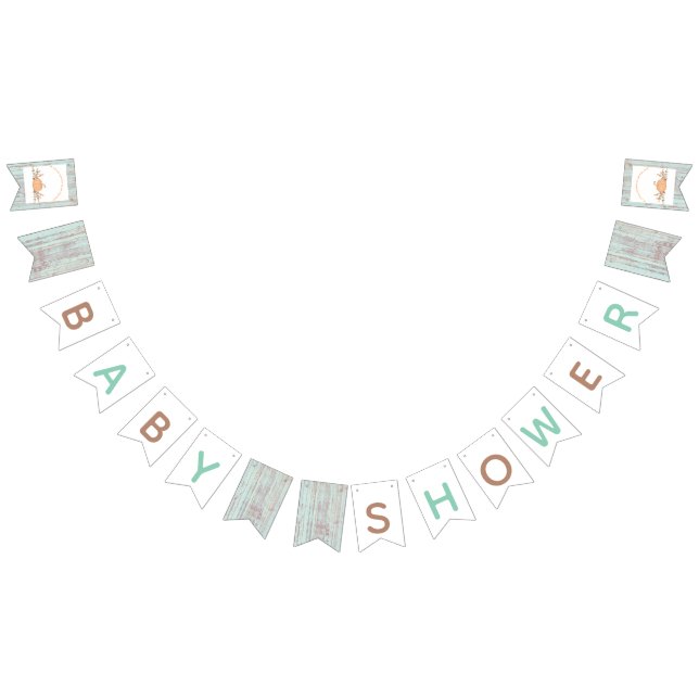 Little Pumpkin Fall Rustic Baby Shower Bunting (All)