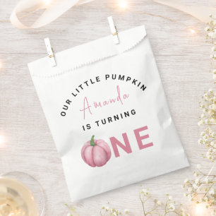 Little Pumpkin first Birthday Party  Favour Bags