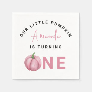 Little Pumpkin first Birthday Party  Napkin