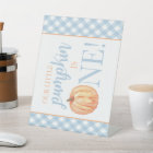 Little Pumpkin First Birthday Pastel Blue