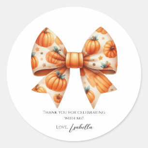Little Pumpkin First Birthday Sticker – Halloween