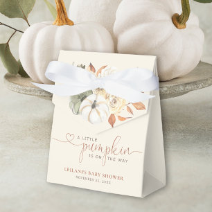 Little Pumpkin Floral Baby Shower Favour Box