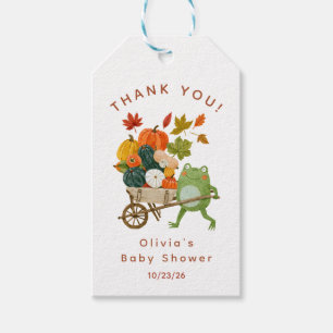 Little Pumpkin Frog Baby Shower Favour Tag