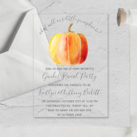 Little Pumpkin Gender Reveal Party