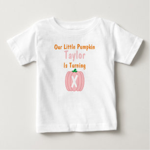 Little Pumpkin Girl Birthday Baby T-Shirt