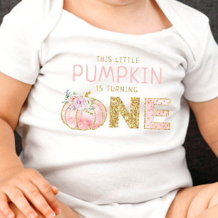 Little Pumpkin Girls 1st Birthday Baby Bodysuit
