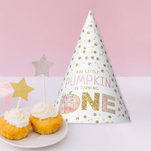 Little Pumpkin Girls 1st Birthday Party Hat