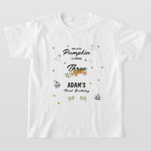 Little Pumpkin Halloween Any Age Birthday  T-Shirt
