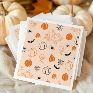 Little Pumpkin Handdrawn Cute Baby shower Napkin