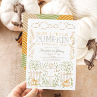Little Pumpkin Harvest Scarecrow 1st Birthday