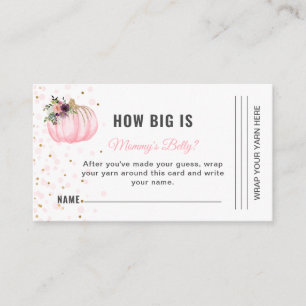 Little Pumpkin How Big is Mummy's Belly Game Enclosure Card