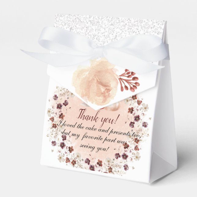 Little Pumpkin is on The Way Autumn Baby Shower Favour Box (Front Side)